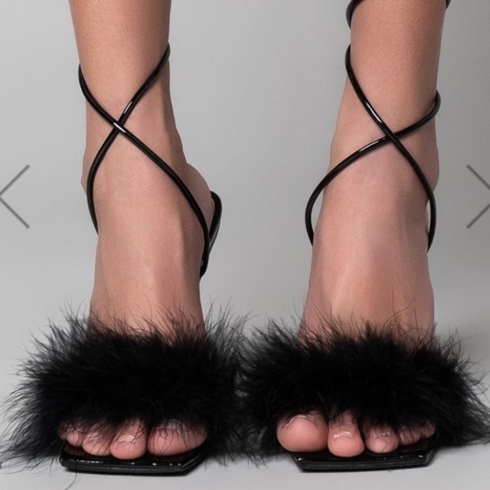 Stiletto Sandal in Black